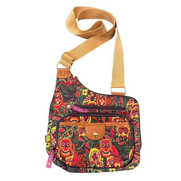 Lily Bloom Handbags - Lily Bloom Owl Paisley Ivy Crossbody Bag
